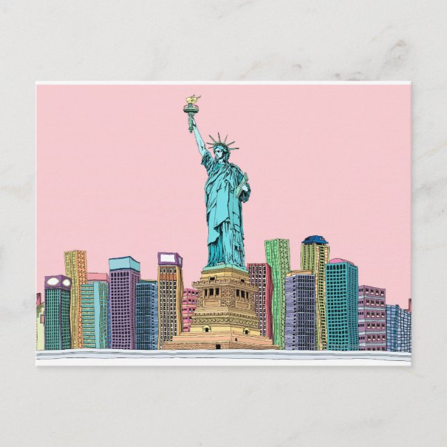Cartão Postal Estátua (Frente)
