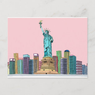 Cartão Postal Estátua