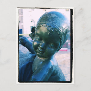 Cartão Postal Estátua Angélica - Barcelona, Cartão-postal Esp