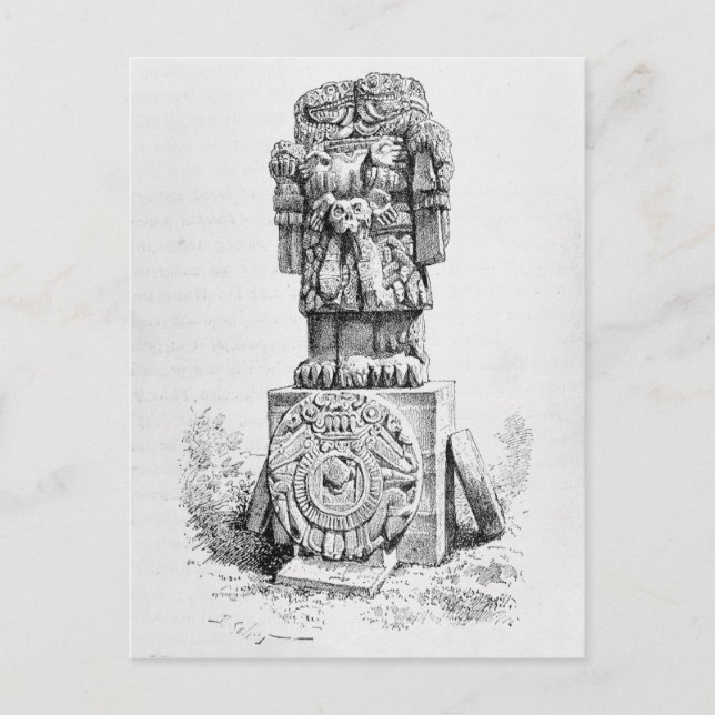 Cartão Postal Estátua da Deusa Coatlicue (Frente)