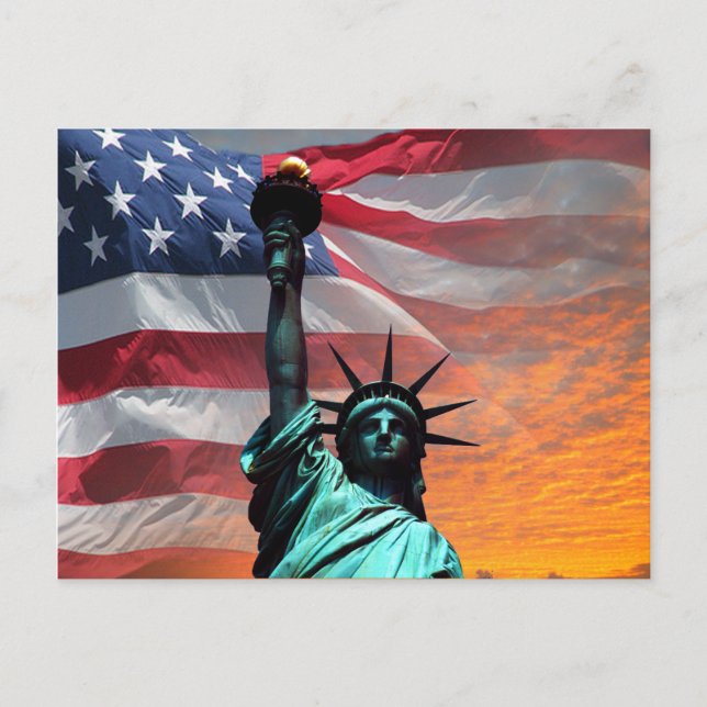 Cartão Postal Estátua da Liberdade (Frente)