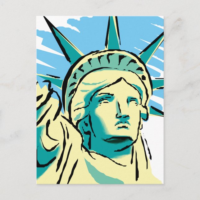 Cartão Postal Estátua da Liberdade (Frente)