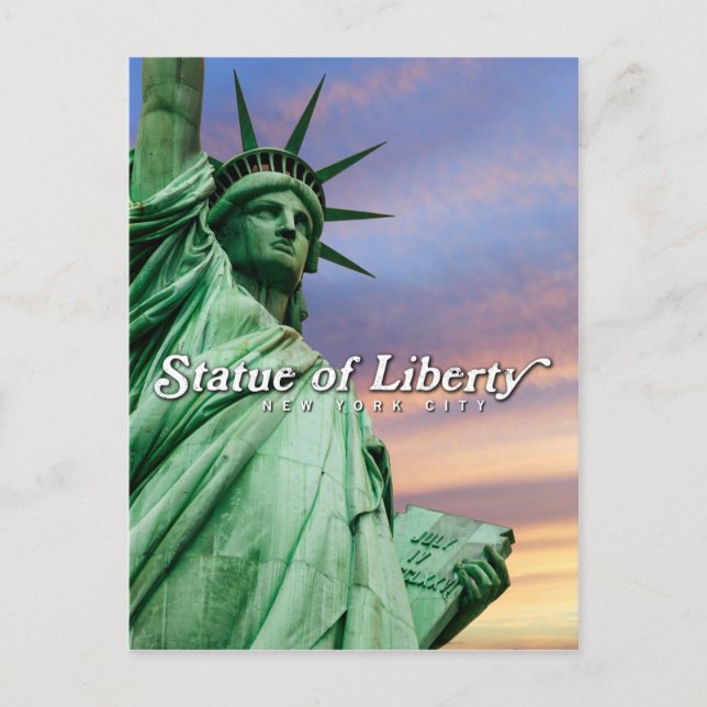 Cartão Postal estátua da liberdade (Frente)