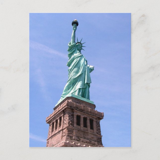 Cartão Postal Estátua da Liberdade - Cartão-postal de Vista Late (Frente)