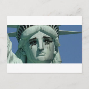 Cartão Postal Estátua da Liberdade Chorando