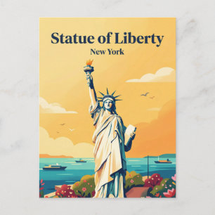 Cartão Postal Estátua da Liberdade EUA