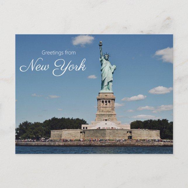 Cartão Postal Estátua da Liberdade Nova York (Frente)