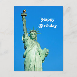 Cartão Postal Estátua da Liberdade Nova York Foto Aniversário