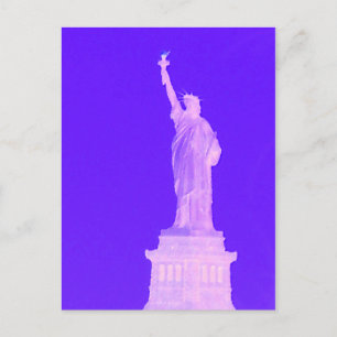 Cartão Postal Estátua da Liberdade Patriótica América dos EUA 4