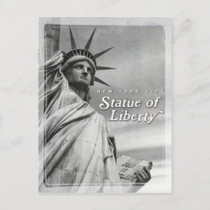 Cartão Postal Estátua da Liberdade vintage