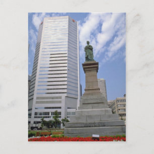 Cartão Postal Estátua da Rainha Vermelha Victoria, Montreal, fl