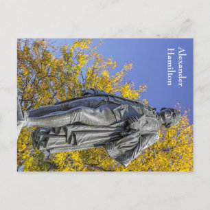 Cartão Postal Estátua de Alexander Hamilton