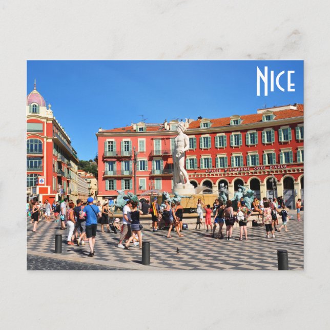 Cartão Postal Estátua de Apolo (Netuno) (Frente)