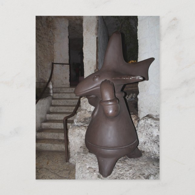 Cartão Postal Estátua de Aquário de Dallas # 2 (Frente)