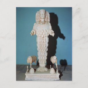 Cartão Postal Estátua de Artemis com Cães Caçadores, c.AD 135-75