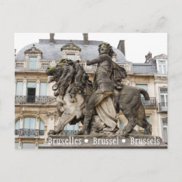 Cartão Postal Estátua de Bruxelas