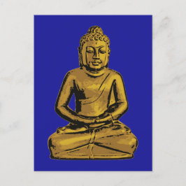 Cartão Postal Estátua de Buda ouro