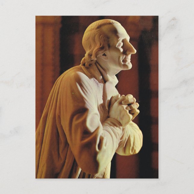 Cartão Postal Estátua de Cure d'Ars (Frente)