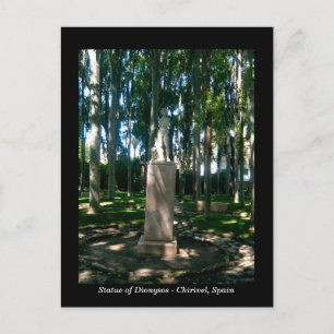 Cartão Postal Estátua de Dionísos - Chirivel, Almeria, Espanha