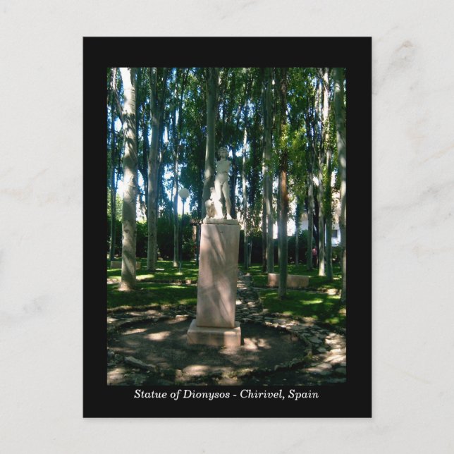 Cartão Postal Estátua de Dionísos - Chirivel, Almeria, Espanha (Frente)
