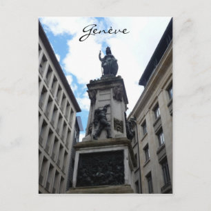 Cartão Postal estátua de genebra