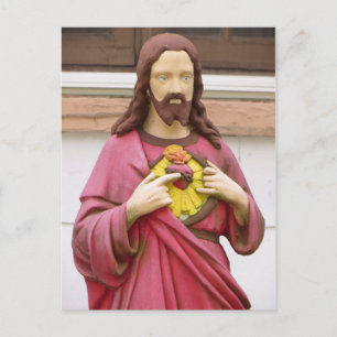 Cartão Postal Estátua de Jesus