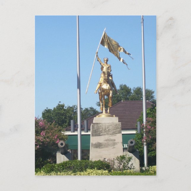 Cartão Postal Estátua de Joana d'Arc (Frente)