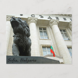 Cartão Postal Estátua de leões, Sofia, Bulgária