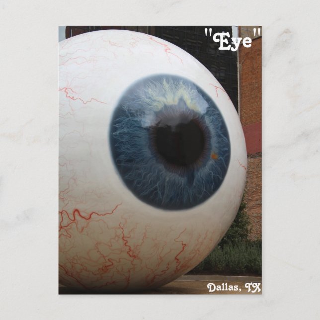 Cartão Postal Estátua de Olhos # 2 (Frente)