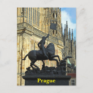 Cartão Postal Estátua de Praga