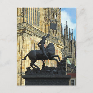 Cartão Postal Estátua de Praga