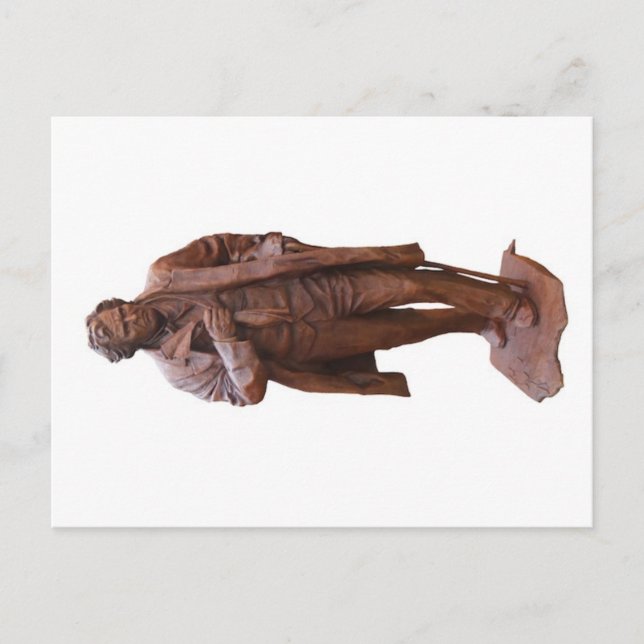 Cartão Postal Estátua de Thaddeus Stevens em Gettysburg, cartão- (Frente)