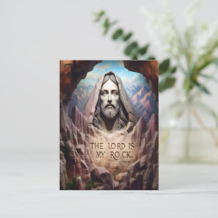 Cartão Postal Estátua Divina: O Senhor É Minha Rocha