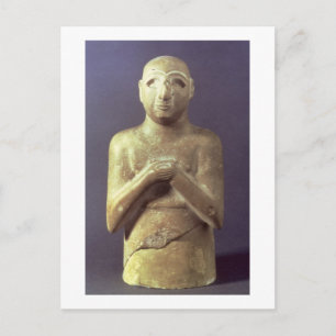 Cartão Postal Estátua do Deus Utu, Mesopotâmia, c.2400 BC (li