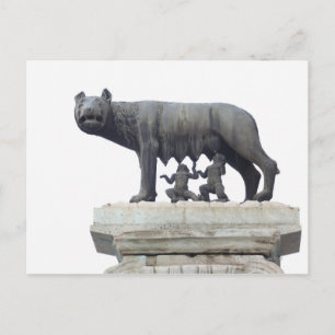 Cartão Postal Estátua do Lobo da Capitolina (Aleitamento do lob