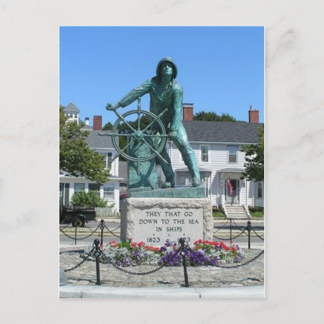 Cartão Postal estátua dos pescadores (Frente)