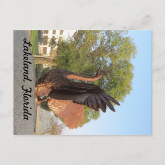 Cartão Postal Estátua Lakeland da cisne em vôo, Florida