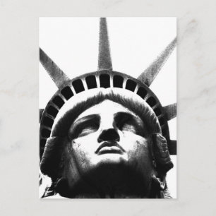 Cartão Postal Estátua Negra e Branca da Liberdade