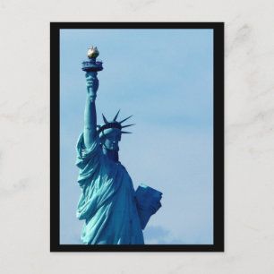 Cartão Postal Estátua NYC do Azul Liberdade