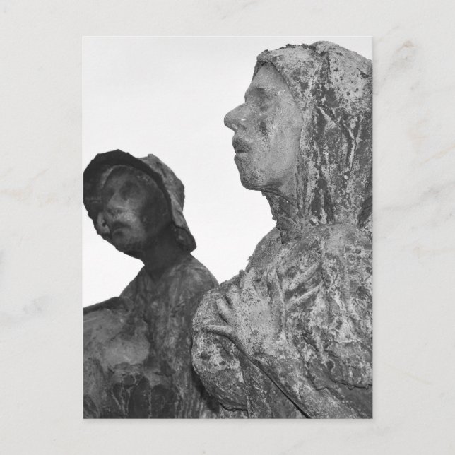 Cartão Postal Estatuas da Grande Fome da Irlanda em Dublin (Frente)