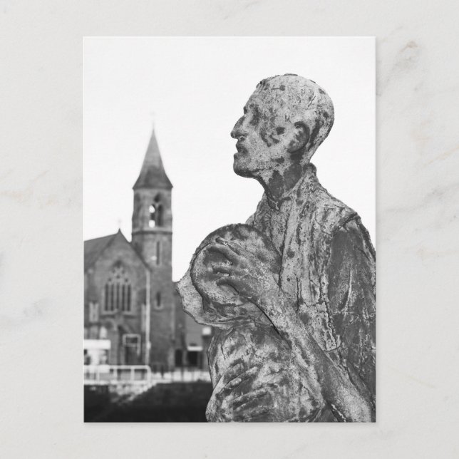 Cartão Postal estátuas de excelente da Irlanda em Dublin (Frente)