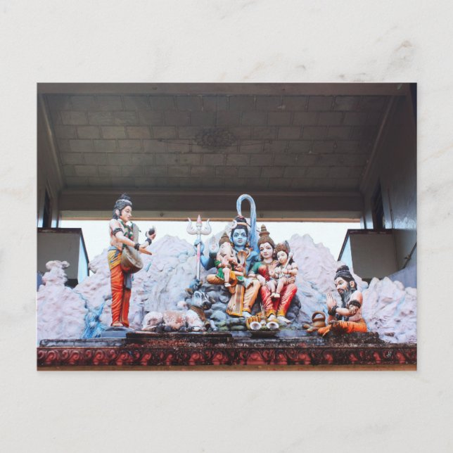 Cartão Postal estátuas do Templo (Frente)