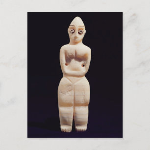 Cartão Postal Estatueta de uma mulher, início do 4º milênio B
