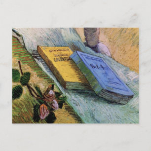 Cartão Postal Estatueta Rosa e Novels Vincent van Gogh