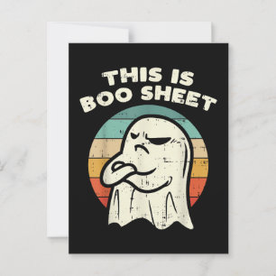 Cartão Postal Este É Fantasma de Folha de Boo