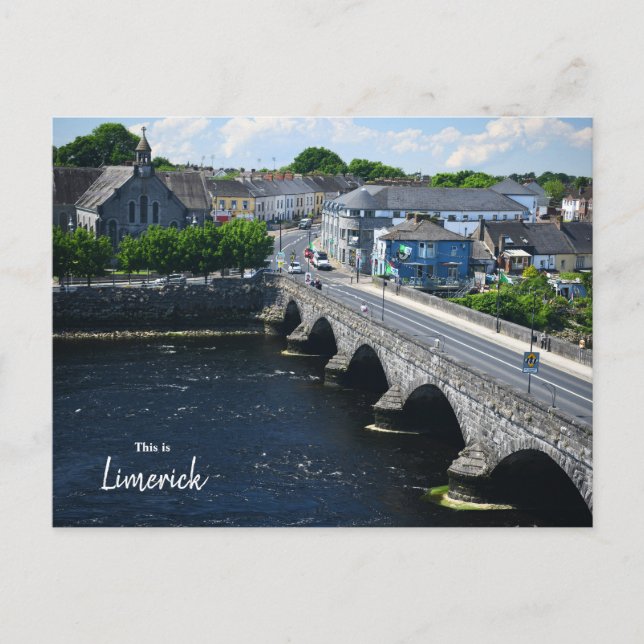 Cartão Postal Este é Limerick - Irlanda (Frente)