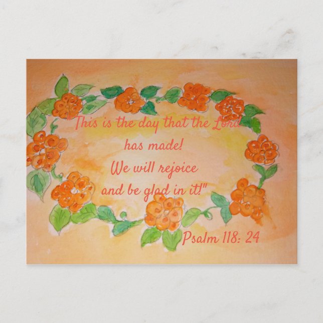 Cartão Postal Este é o Dia! (Frente)