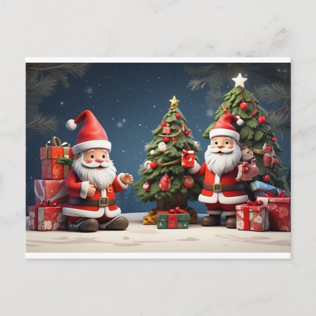 Cartão Postal este é o Feliz design de Natal e feriado feliz (Frente)