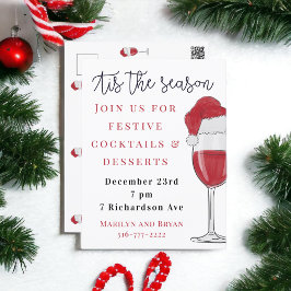 Cartão Postal Este é o Partido dos Cocktail do Feriado da Estaçã