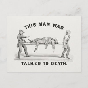 Cartão Postal Este homem foi falado até a morte (1873